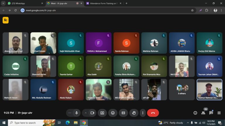 Training on Basic Understanding of Climate Change